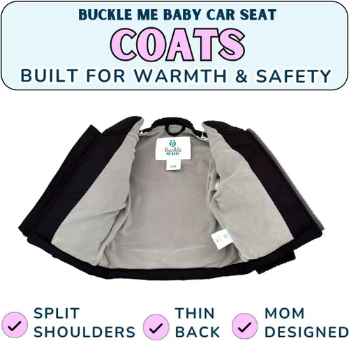 Vista 11 de Buckle Me Baby Coats Abrigo de asiento de coche de Toast