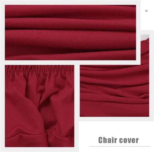 Vista 8 de DECHOUS 1 juego de fundas elásticas y lavables para silla de computadora, fundas protectoras para silla de oficina, protector para silla giratoria