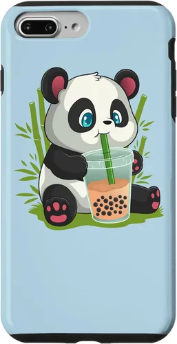 Vista 12 de Kawaii Cute Anime Panda Otaku Japanese Bubble Boba Case for iPhone 17