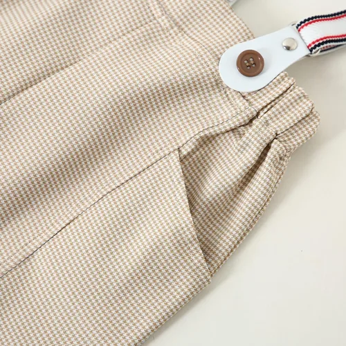 Vista 7 de SOLOYEE Conjunto de ropa formal para bebé, conjunto de ropa formal de manga corta y corbatín para niño