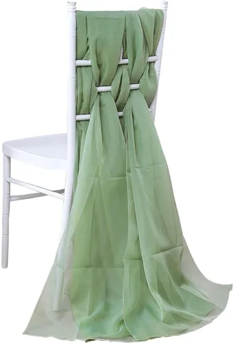 Vista 27 de Efavormart - Paquete de 5 bandas de gasa de alta calidad para silla, 22 x 78 pulgadas, amatista violeta, lazos para silla de diseño transparente