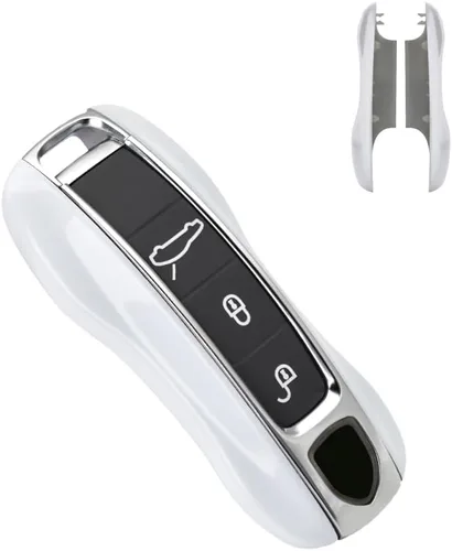 Vista 10 de SANRILY Funda de Reemplazo para Llavero de Fibra de Carbono Textura para Porsche Cayenne 911 Taycan Panamera 2020, Entrada sin Llave, Llavero Remoto