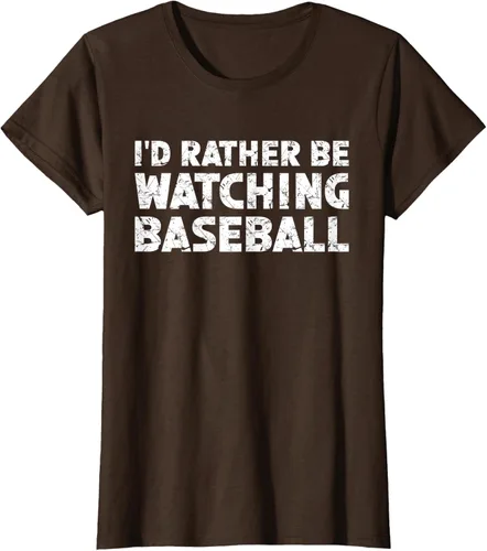Vista 19 de Camiseta de béisbol I'd Rather Be Watching