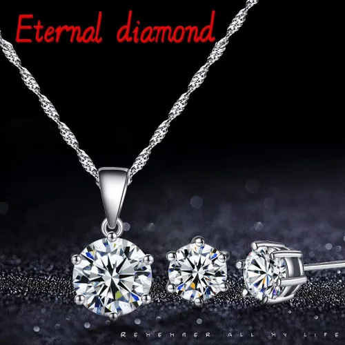 Vista 2 de ZYooch - Dije con la palabra Mom grabada para mujer collar de compromiso de diamantes de imitación joyas para regalar