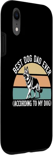 Vista 3 de German Shepherd Best Dog Dad Ever According to My Dog, GSD Case for iPhone XR