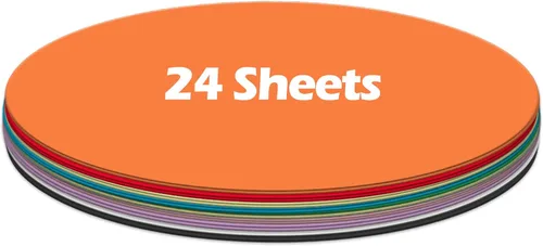 Vista 2 de Ezyaid Círculos de papel de cartulina negra para manualidades y manualidades, cartulina gruesa de 6 pulgadas, forma redonda, circular de 92