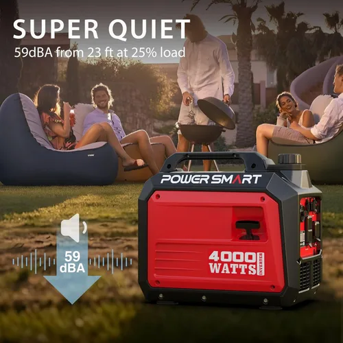 Vista 7 de PowerSmart Generador de inversor portátil de 3800 vatios para uso doméstico