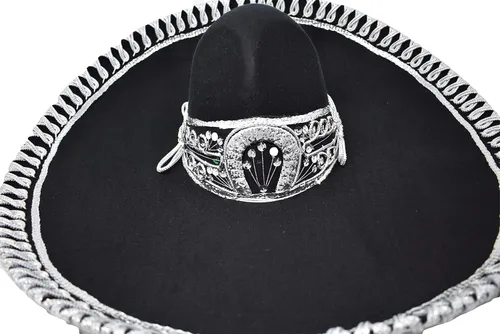 Vista 2 de Sombrero Charro Mariachi Adulto - Mexican Sombreros Mexicanos