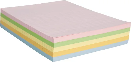 Vista 3 de School Smart Papel de exhibición a rayas, 8-1/2 x 11 pulgadas, colores surtidos, 500 hojas - 085454