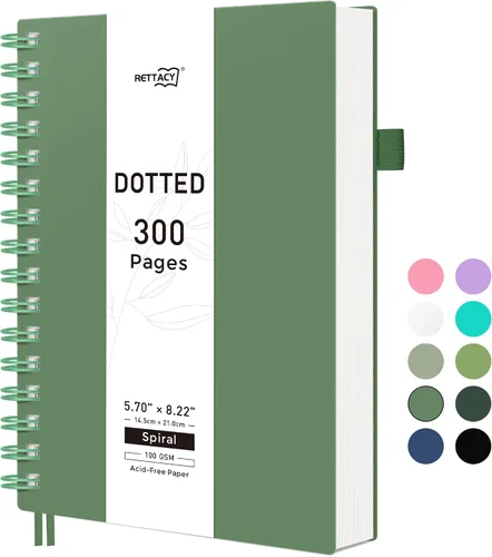 Vista 47 de RETTACY Cuaderno de bolsillo, 160 páginas forradas, tamaño mini A6 (4.5" × 5.7"), para trabajo, diario, escritura, papel grueso de 100 g/m²