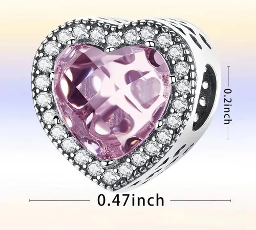 Vista 4 de LONGLUCK Dije de ojo de cristal para pulsera, plata de ley 925 con circonitas cúbicas para mujer, pulsera y collar