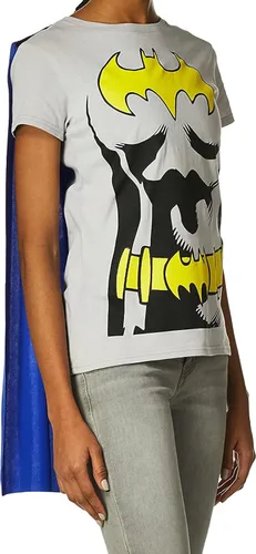 Vista 4 de DC Comics - Camiseta de Batgirl con capa y máscara Multi
