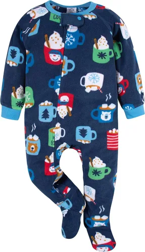 Vista 2 de Gerber Baby Boys' Toddler Loose Fit Flame Resistant Fleece Footed Pajamas 2-Pack
