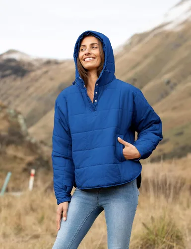 Vista 42 de QIBABU Chaqueta acolchada con capucha de gran tamaño para mujer, ligera, acolchada, manga larga, abrigo de invierno cálido