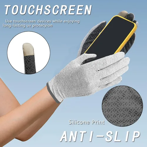 Vista 4 de Pantalla táctil con protección UV UPF 50 agarre antideslizante transpirable para hombres y mujeres verano conducción al aire libre senderismo pesca
