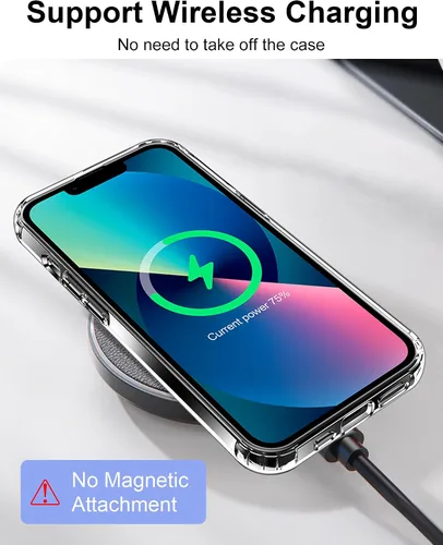 Vista 446 de HOOMIL Funda para iPhone 7 Plus/iPhone 8 Plus de 5.5 Pulgadas, sin amarillamiento, protección contra caídas, cubierta trasera dura transparente