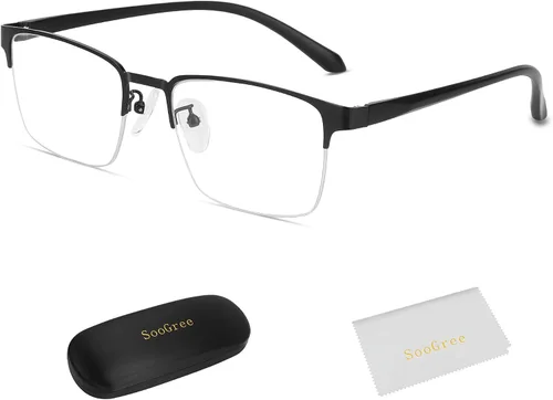 Vista 8 de SooGree Blue Light Blocking Multifocus Progressive Reading Glasses Bifocal Far and Near Dual Purpose for Men Reading Glasses