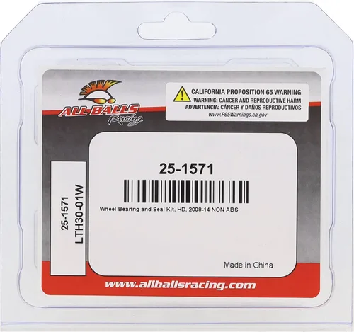 Vista 3 de All Balls Racing 25-1571 Kit de rodamientos de rueda compatible con/reemplazo para Harley & Kawasaki - Contiene 2 rodamientos de bolas