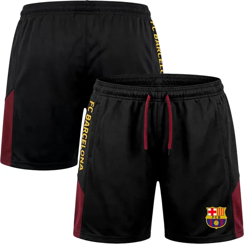 Vista 4 de Icon Sports Officially Licensed FC Barcelona Soccer Shorts - Unisex Kids