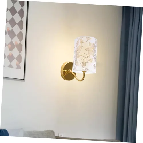 Vista 8 de DOITOOL Lujosa lámpara de mesa de lino pantalla tambor pantallas para lámparas de pie patrón para cafetería