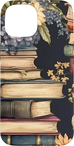 Vista 6 de Funda para iPhone 16 Vintage Floral Book Lover