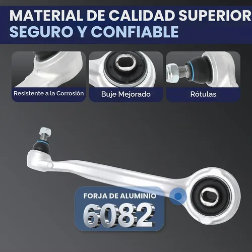 Vista 4 de Kit de suspensión delantera Brazo de control inferior compatible con Mercedes-Benz RWD 2008-2015 C240, C300, C350, E350, E400, E550, SLK250 RWD