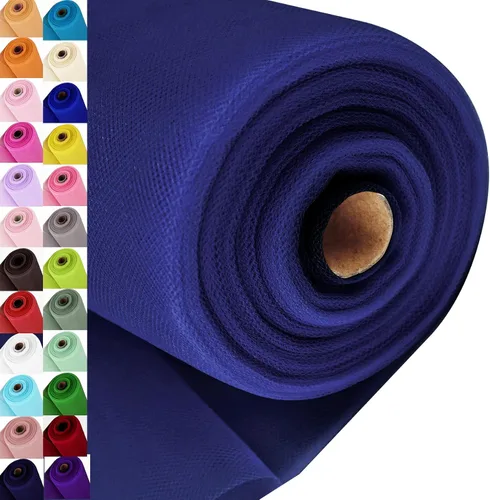 Vista 70 de Rollos de tela de tul, 54 pulgadas por 10 yardas (30 pies), cinta de tul para decoración de fiestas de boda, rollo de tela transparente en bobina