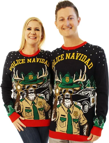 Vista 6 de Ugly Christmas Party - Suéteres llamativos de Navidad, unisex, suéter divertido de un reno