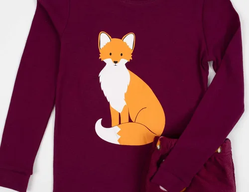 Vista 3 de Pijamas Leveret de 2 piezas de algodón y pantalones de forro polar para niño de 214 años