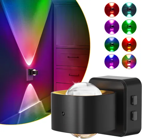 Vista 13 de L LOHAS LED Proyector de luz nocturna, luces nocturnas enchufables a la pared, 2000 K/3000 K/5000 K, luz nocturna de temperatura de color ajustable