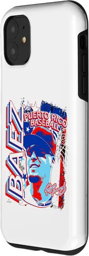 Vista 2 de Funda para iPhone 11 Javier Baez International Baseball Puerto Rico MLBPA