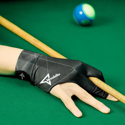 Vista 7 de Billiard Pool Gloves for Right Hand, 3 Finger Billiards Gloves