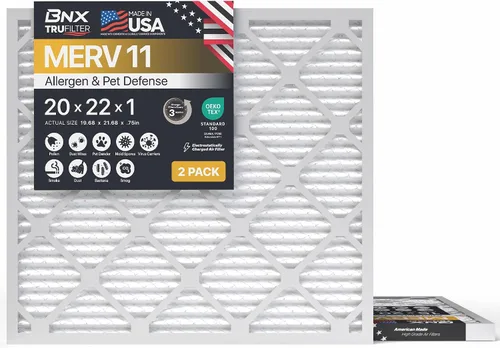 Vista 41 de BNX TruFilter - Filtro de aire MERV 11 de 10 x 10 x 1 pulgadas (paquete de 4) – Fabricado en Estados Unidos – Defensa contra Alérgenos Filtros