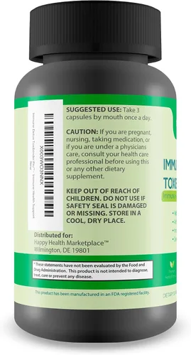 Vista 3 de Immune Detox Toxibinder Pro - Suplemento de desintoxicación y apoyo inmunológico - Ayuda a expulsar toxinas - Limpieza de desintoxicación natural
