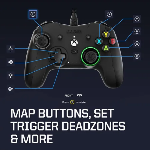 Vista 5 de RIG Nacon Revolution X Officially Licensed Xbox Controller for Xbox Series XS, Xbox One, Windows 10, Windows 11 PCs with Hardware, Software