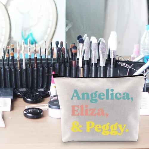 Vista 7 de POFULL Regalo para amantes del teatro musical, regalo para hermanas musicales, mercancía para fanáticos del teatro, bolsa de cosméticos de trabajo