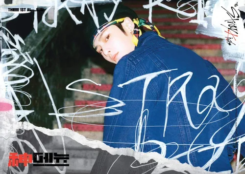 Vista 4 de Stray Kids 'Go' 1er álbum versión aleatoria 80p PhotoBook+2p PhotoCard+8p Folleto lírico+4 películas cortadas+tarjeta secreta+seguimiento Kpop