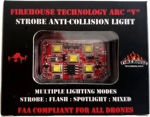 Vista 4 de Firehouse Technology Drone Strobe 4 Light Kit de navegación - 2- Blanco, 1- Rojo, 1-Verde Cumple con la FAA y probado 3.5 SM