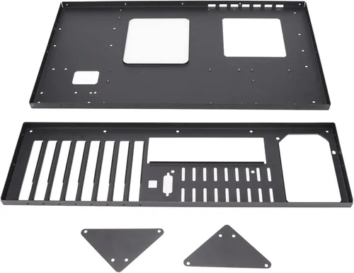 Vista 9 de Caja de computadora abierta DIY Gaming Mining Machine PC Host Case, Carcasa de computadora con diseño de disipación de calor de chasis abierto, 5.9