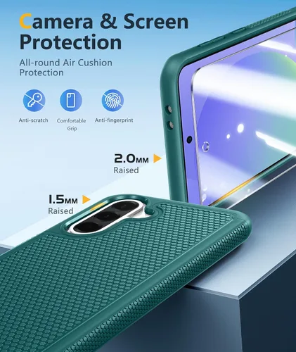 Vista 396 de FNTCASE Funda para iPhone 17 Pro: Fundas delgadas translúcidas de color azul claro compatibles con MagSafe, protección completa de la cámara