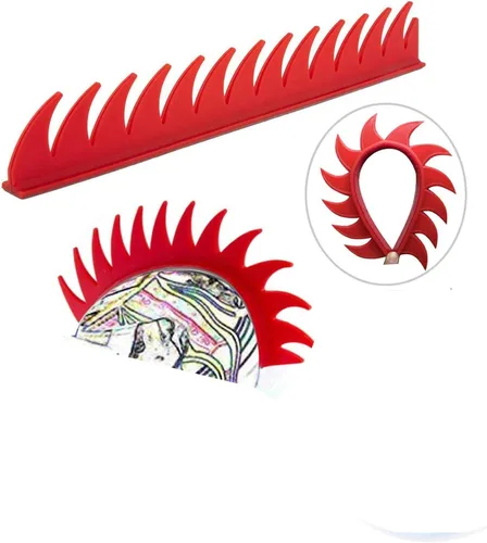 Vista 7 de Mohawk Peluca para decoración de casco, diseño de halcón reutilizable (casco no incluido)
