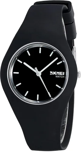 Vista 15 de Gosasa Casual estilo simple correa de silicona mujeres hombres deportes relojes 30M impermeable