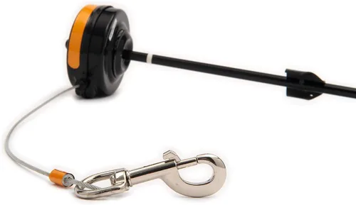 Vista 2 de Howard Pet Productos retráctil para atar perro en el suelo., S, Negro