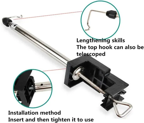 Vista 3 de Soporte para amoladora rotativa Abrazadera en el eje Felxible Grinder Holder Stand Hanger Multitools con abrazadera de soporte Multi herramienta