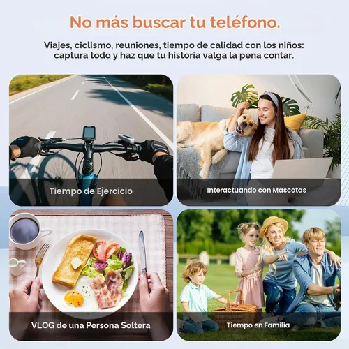 Vista 8 de Gafas inteligentes para cámara AI, gafas de sol de video 4K con estuche de Negro
