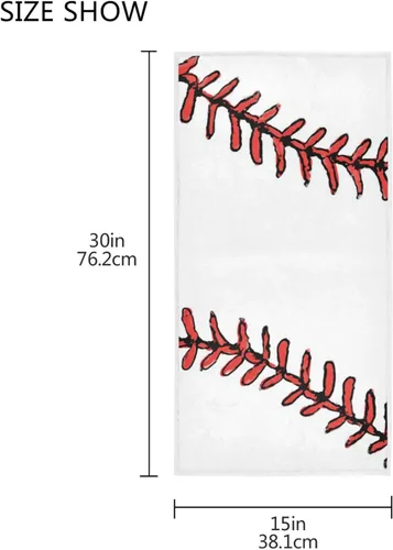Vista 3 de Wamika Toallas de mano de béisbol, toalla deportiva de encaje, toalla suave y fina para invitados, paños de cocina portátiles, paños de cocina