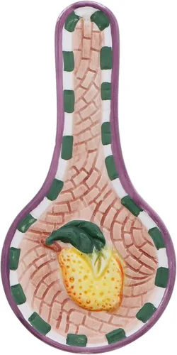 Vista 8 de Juego de 3 cucharas de cerámica para decoración de cocina de limón