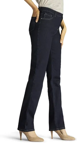 Vista 2 de Lee Jean de pierna recta Monroe para mujer Petite Instant Slims Classic de ajuste relajado