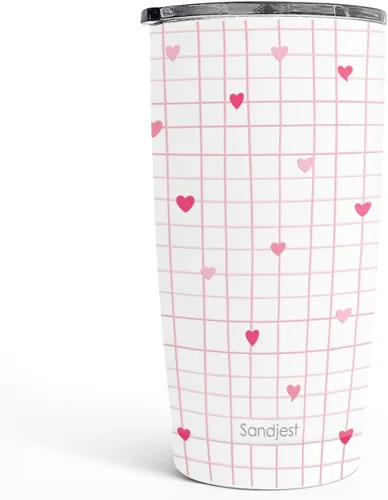 Vista 30 de SANDJEST Vaso Térmico de Abeja 20oz con Dibujos de Joyería, Vasos Térmicos Aislados de Acero Inoxidable, Regalos para Mujeres y Niñas, Taza de Café