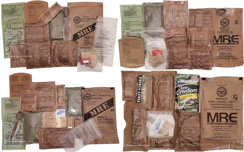 Vista 5 de Mre 2018 Inspector de fechas de comidas,listo para comer, caja de 12 genuino excedente US Militar.